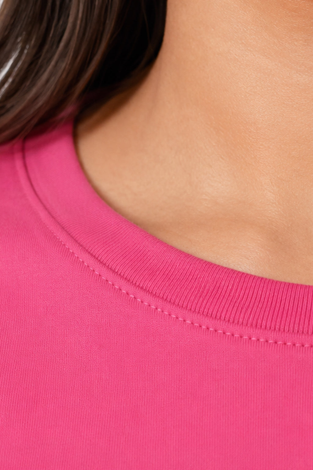 PINK WOMEN HALF SLEEVE TSHIRT