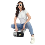 Women Bright White Comfort Cotton Polo T-Shirt