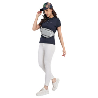 Women Dark Navy Comfort Cotton Polo T-Shirt