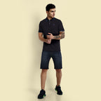Men Black Polo T-Shirt