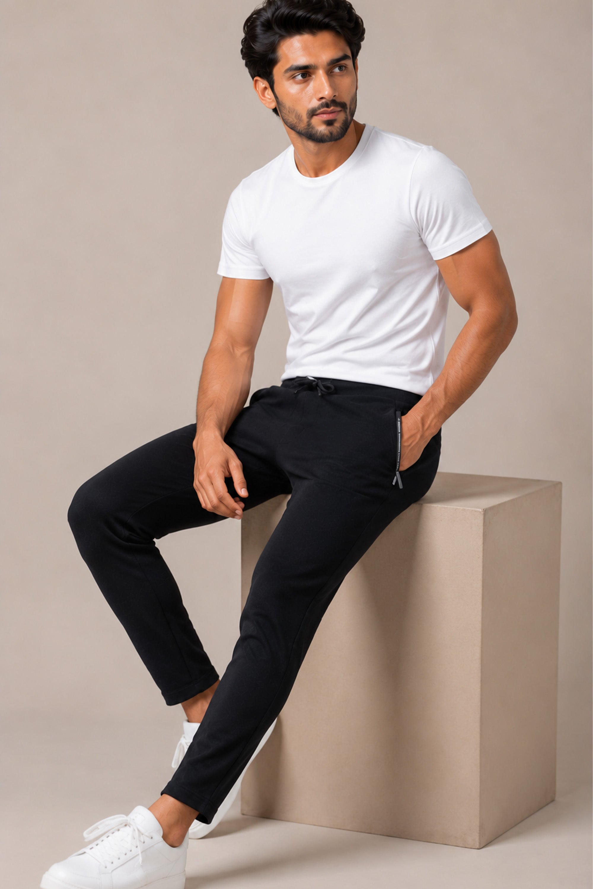 BLACK BEAUTY COLOR MEN TRACK PANT