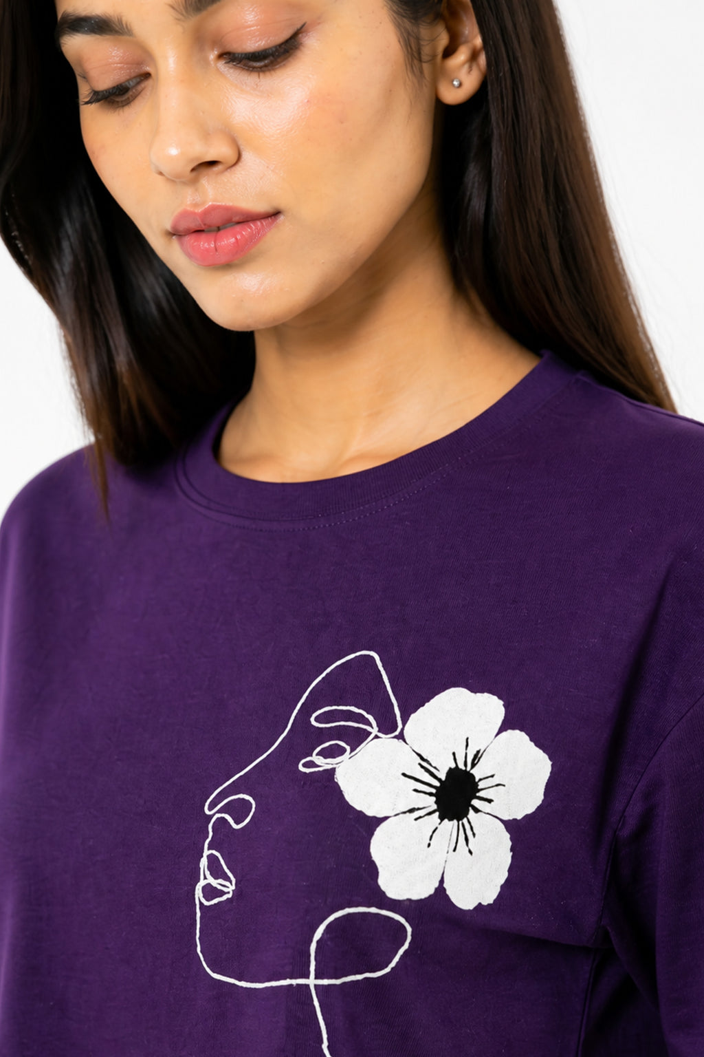 DEEP PURPLE WOMEN HALF SLEEVE TSHIRT