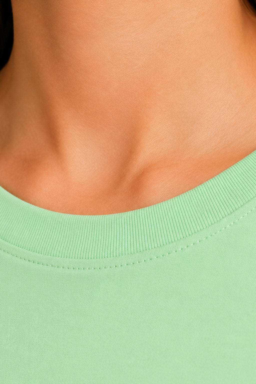 GREEN WOMEN HALF SLEEVE TSHIRT