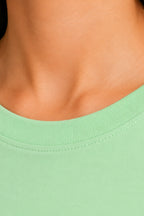GREEN WOMEN HALF SLEEVE TSHIRT