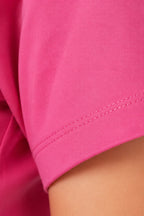 PINK WOMEN HALF SLEEVE TSHIRT