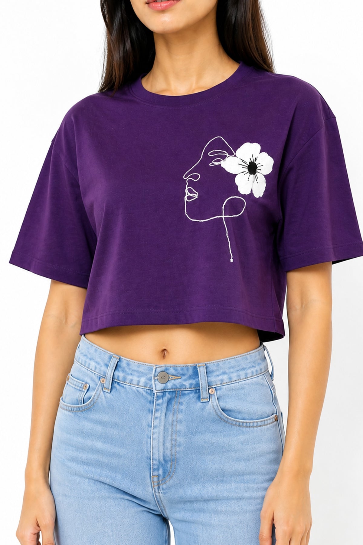 DEEP PURPLE WOMEN HALF SLEEVE TSHIRT