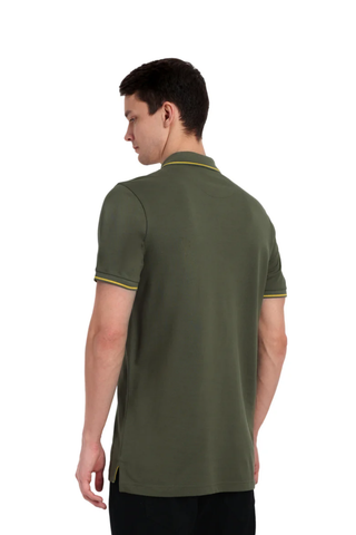 Men Nu Olive Round Neck T-Shirt