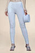 Women Off White Regular Legging