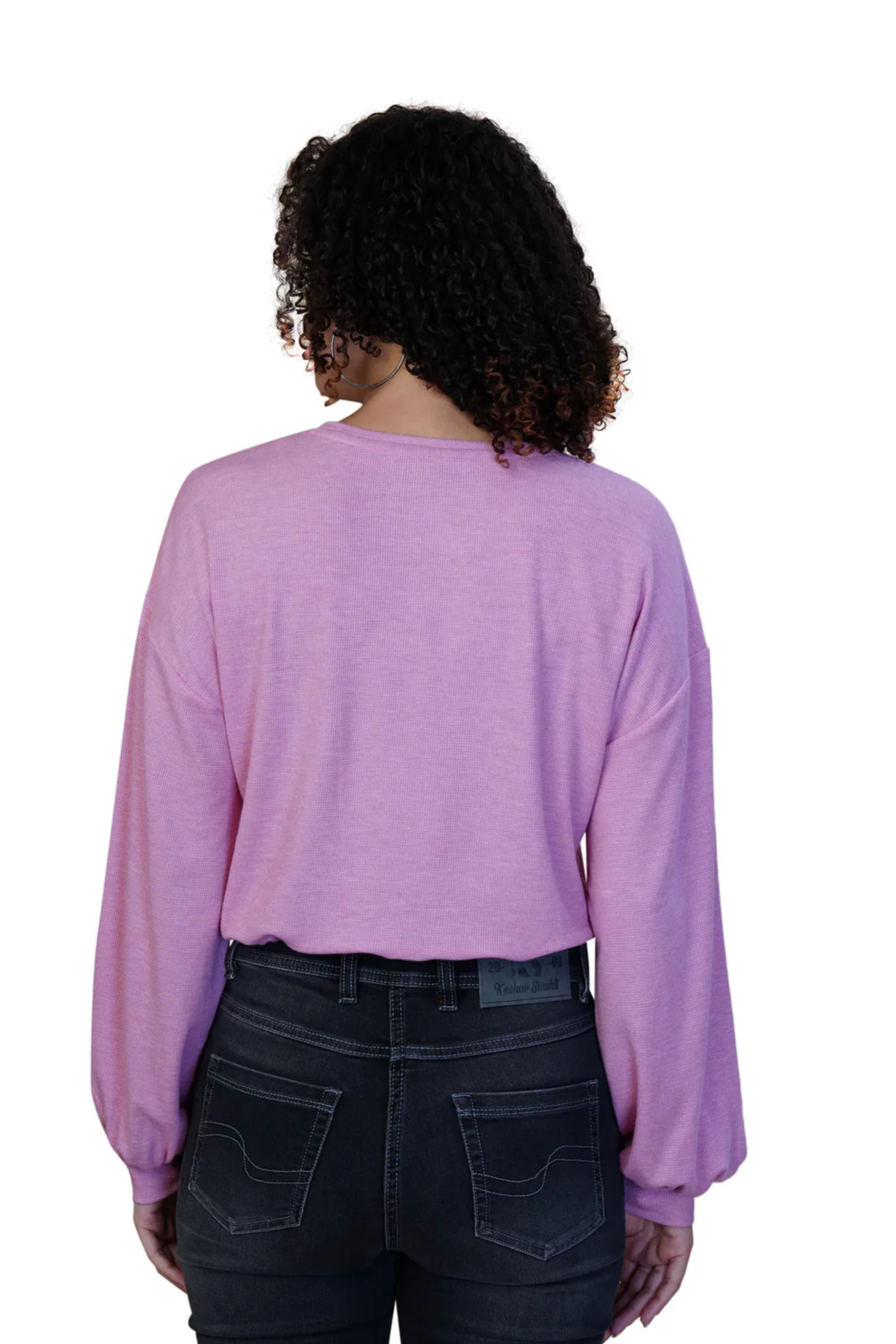 Women Lilac Breeze Trendy Balloon Sleeves Top
