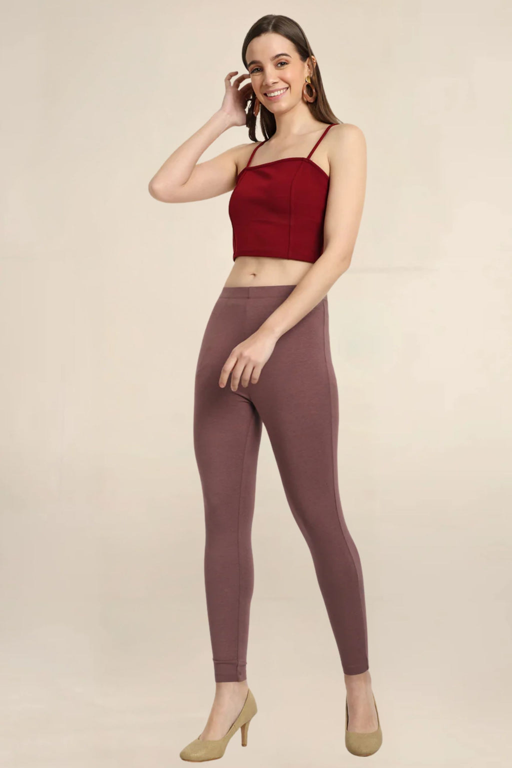 ONE SKY WOMEN MOUSE SOLID LEGGINGS