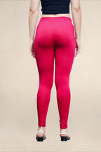 WOMENS DARK CERISE REGULAR LENGTH POCKET LEGGING