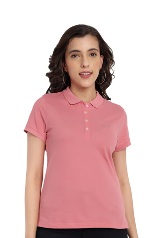 Women Strawberry Comfort Cotton Polo T-Shirt