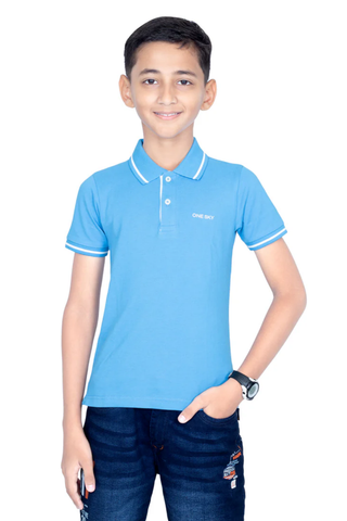 Boys French Blue Tipping Polo T-Shirt