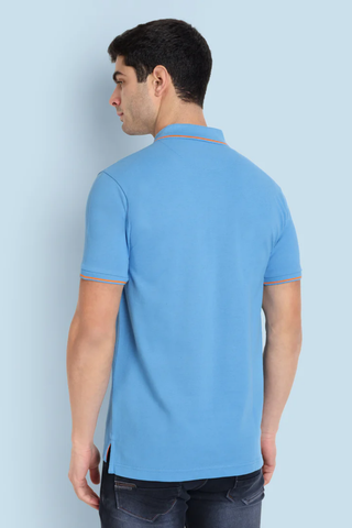 Men French Blue Tipping Polo T-Shirt