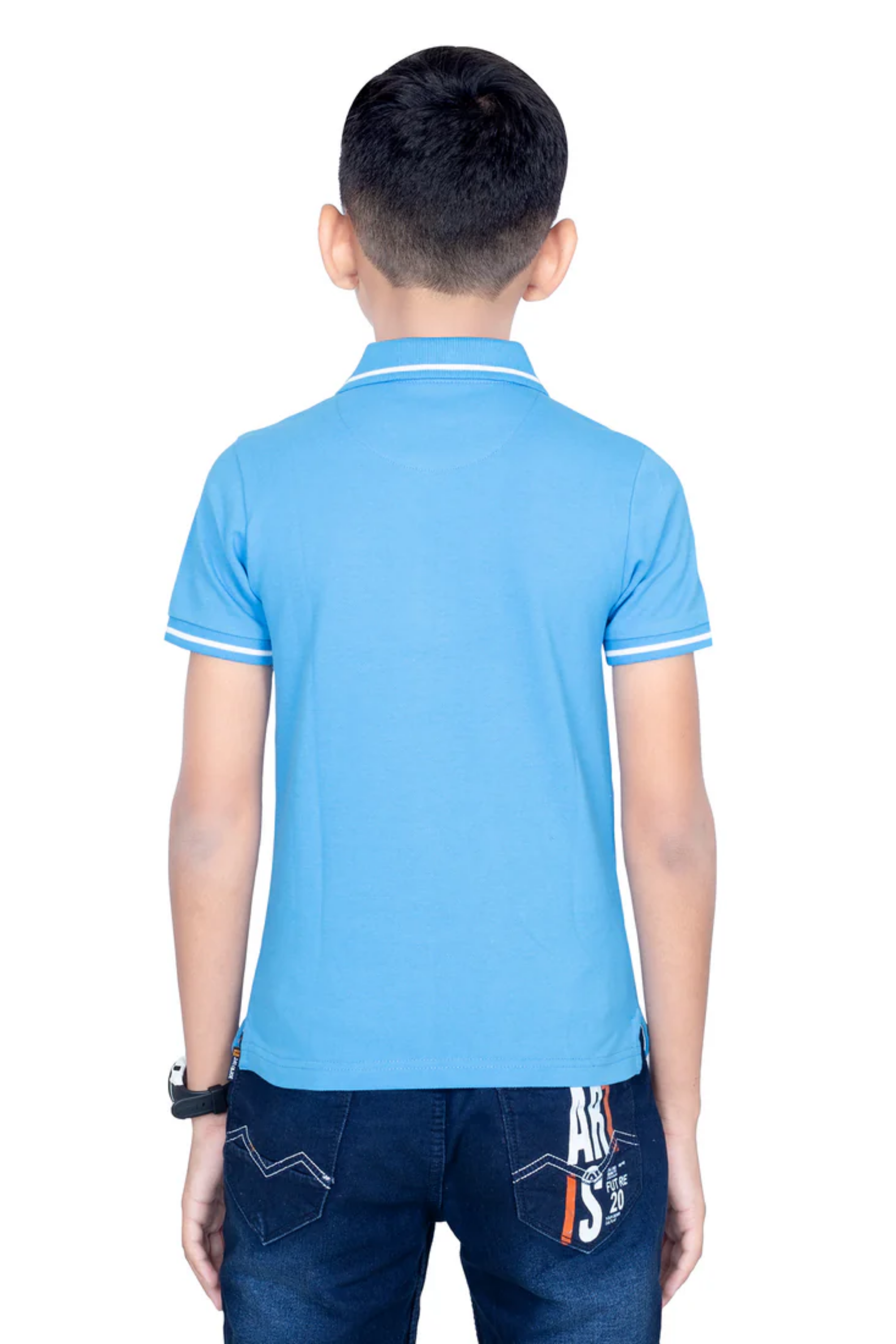 Boys French Blue Tipping Polo T-Shirt