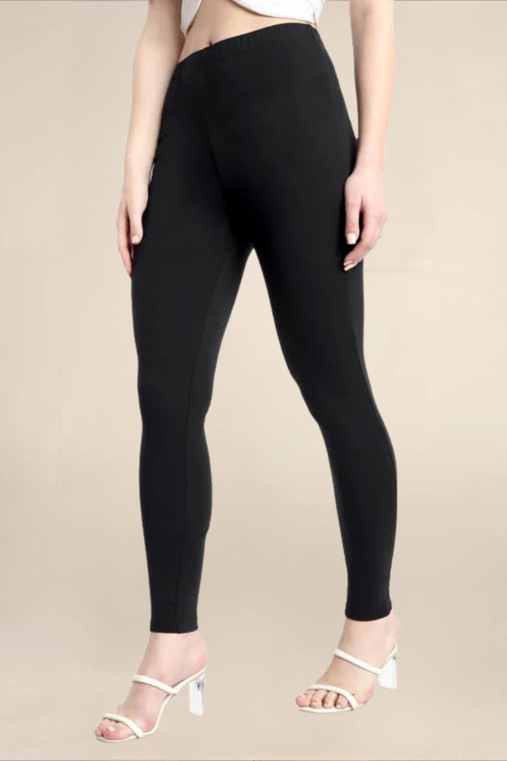 WOMENS BLACK REGULAR LENGTH POCKET LEGGING