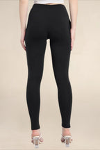WOMENS BLACK REGULAR LENGTH POCKET LEGGING