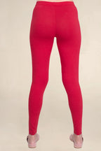 ONE SKY WOMEN RED SOLID LEGGINGS