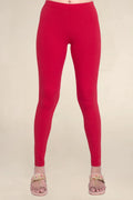 ONE SKY WOMEN RED SOLID LEGGINGS