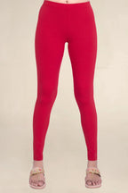 ONE SKY WOMEN RED SOLID LEGGINGS