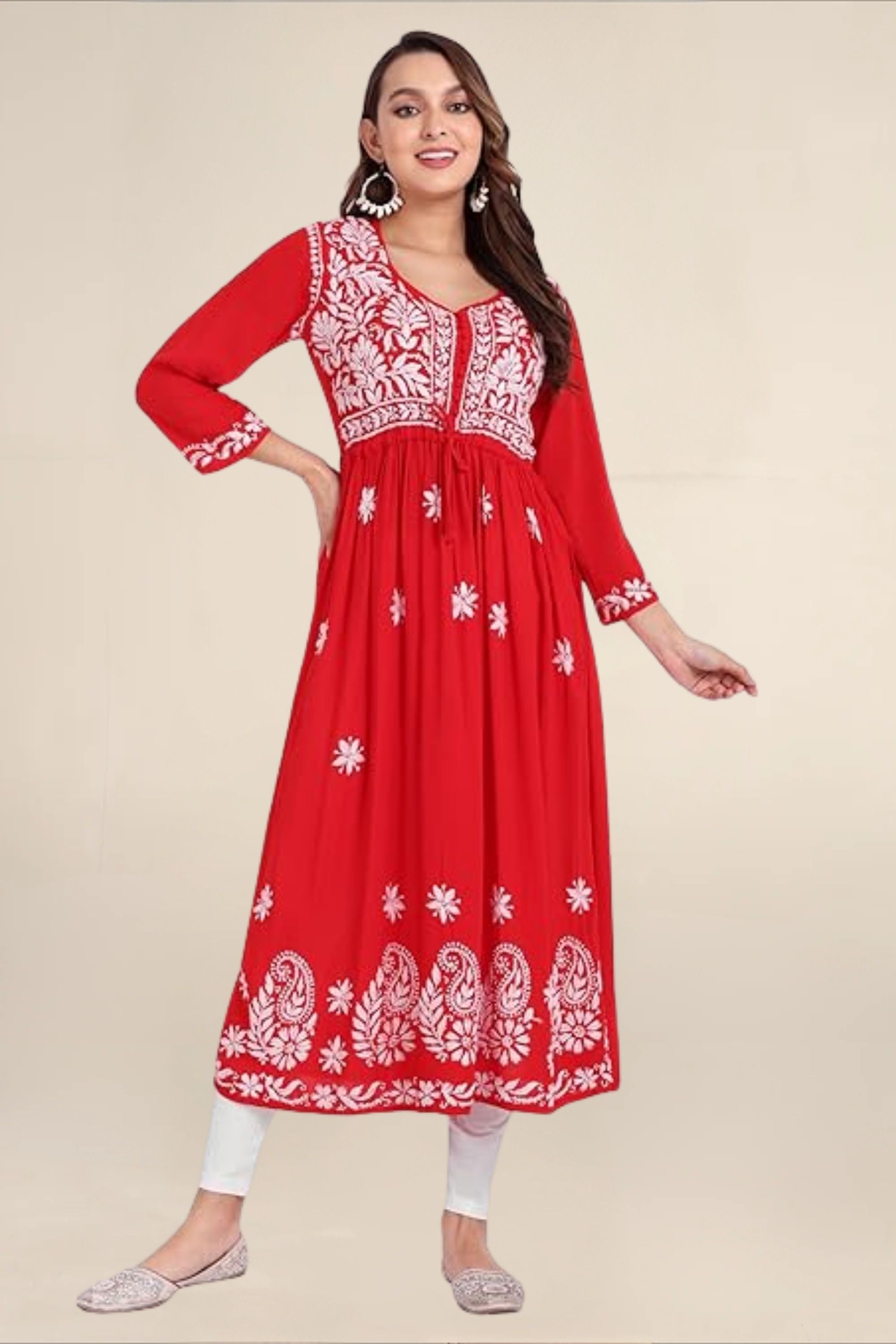 WOMEN WHITE REGULAR LENGTH LEGGING