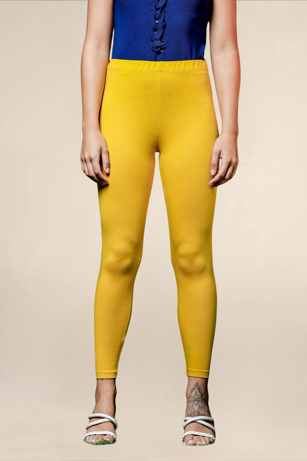 WOMEN MUSTARD ANKLE LENGTH LEGGING