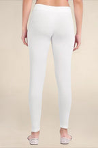 WOMEN WHITE REGULAR LENGTH LEGGING