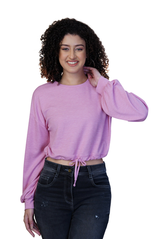 Women Lilac Breeze Trendy Balloon Sleeves Top