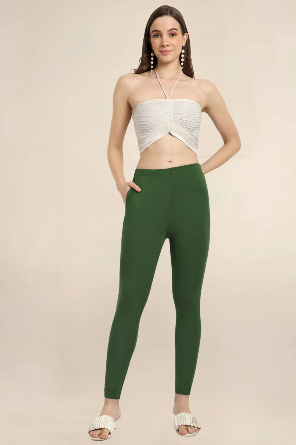 ONE SKY WOMEN SP. CHUTNEY SOLID LEGGINGS
