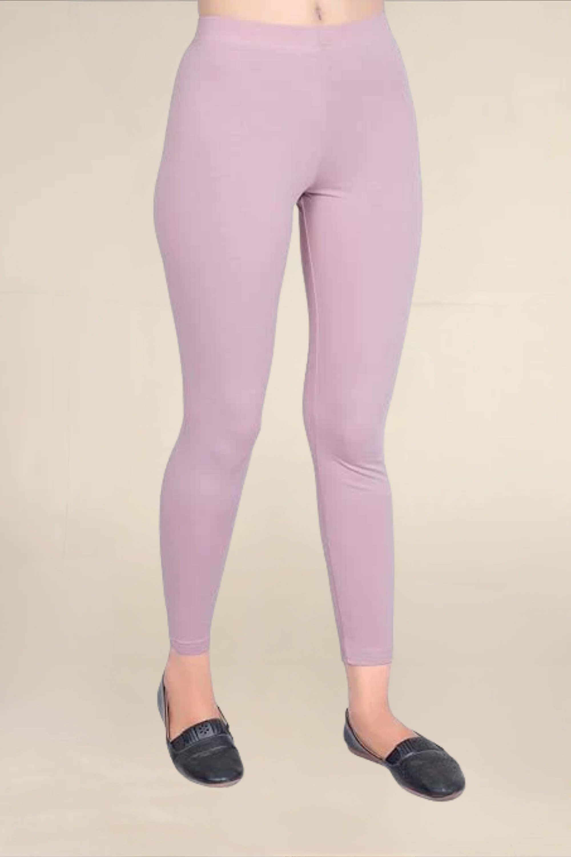 WOMEN DUSTY PINK  ANKLE LENGTH LEGGING