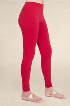 WOMEN RED REGULAR LENGTH LEGGING