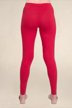 WOMEN RED REGULAR LENGTH LEGGING