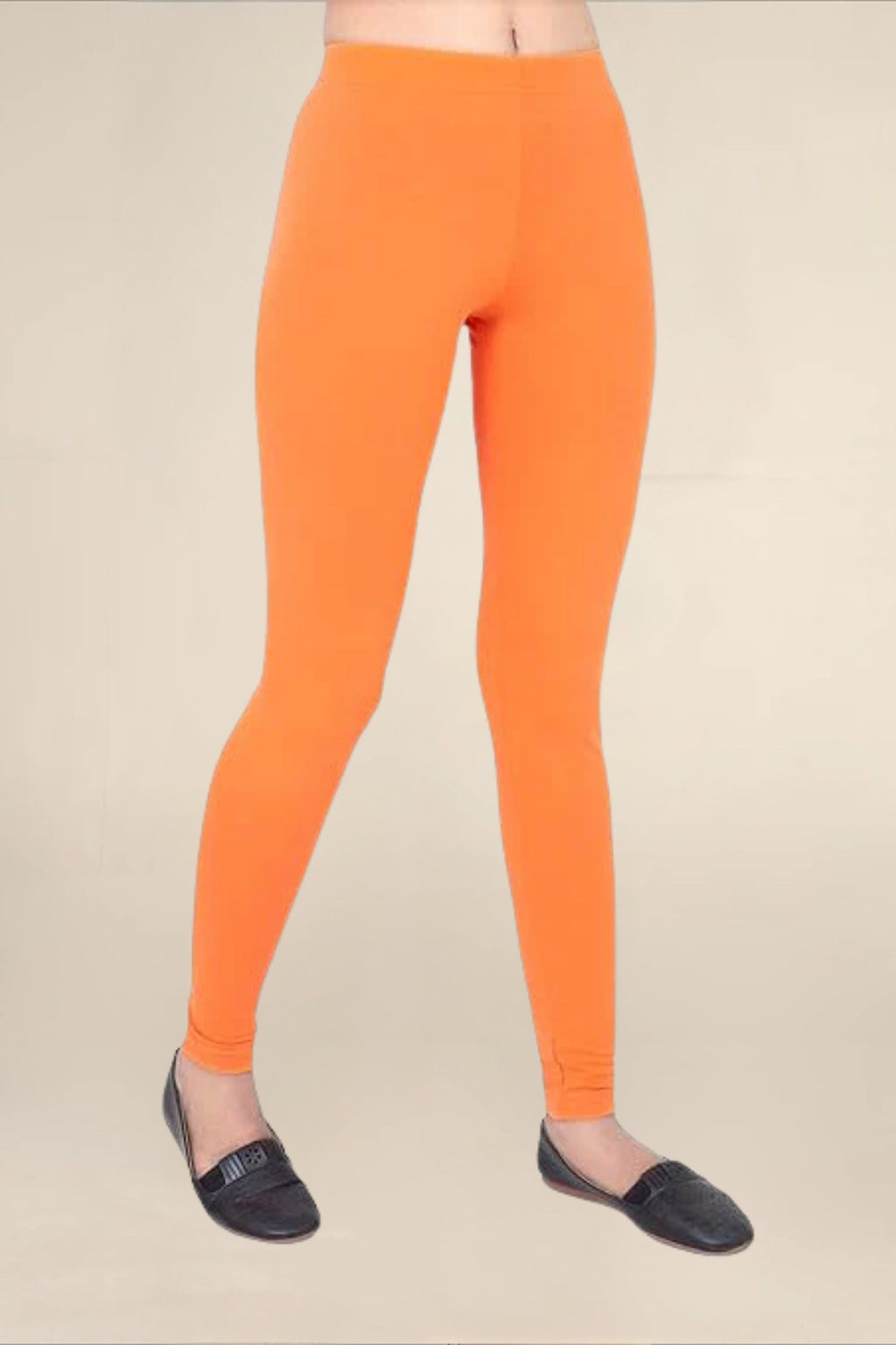 WOMEN ORANGE REGULAR LENGTH LEGGING