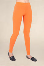 WOMEN ORANGE REGULAR LENGTH LEGGING