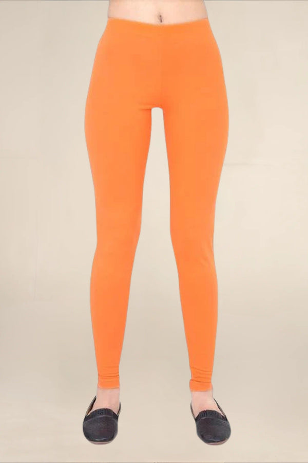 WOMEN ORANGE REGULAR LENGTH LEGGING