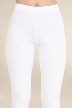 Women White Ankle Length Legging