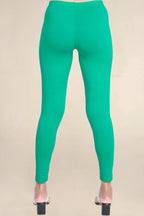 ONE SKY WOMEN SPOT GREEN SOLID LEGGINGS
