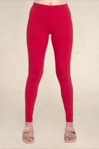 WOMEN CLASSIC RED REGULAR LENGTH LEGGING