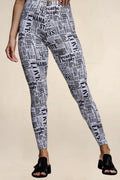 ONE SKY WOMEN WHITE PRINTED LEGGINGS