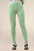 Women Light Green Regular Legging