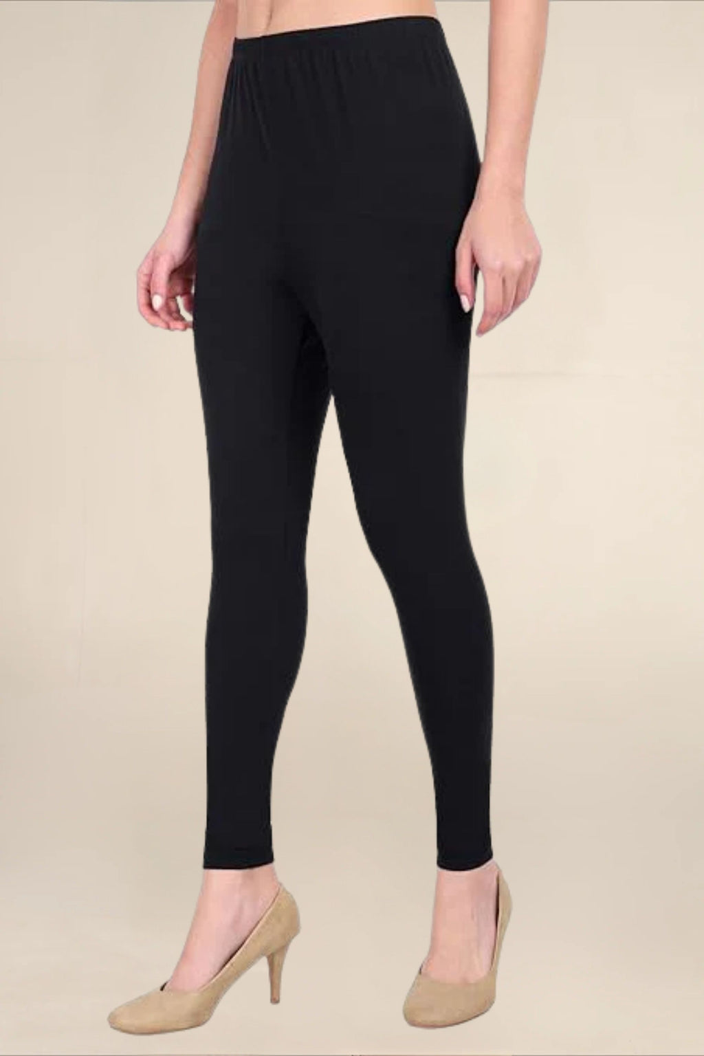 WOMEN BLACK REGULAR LENGTH LEGGING