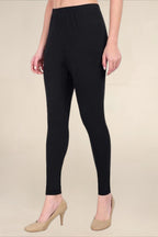 WOMEN BLACK REGULAR LENGTH LEGGING