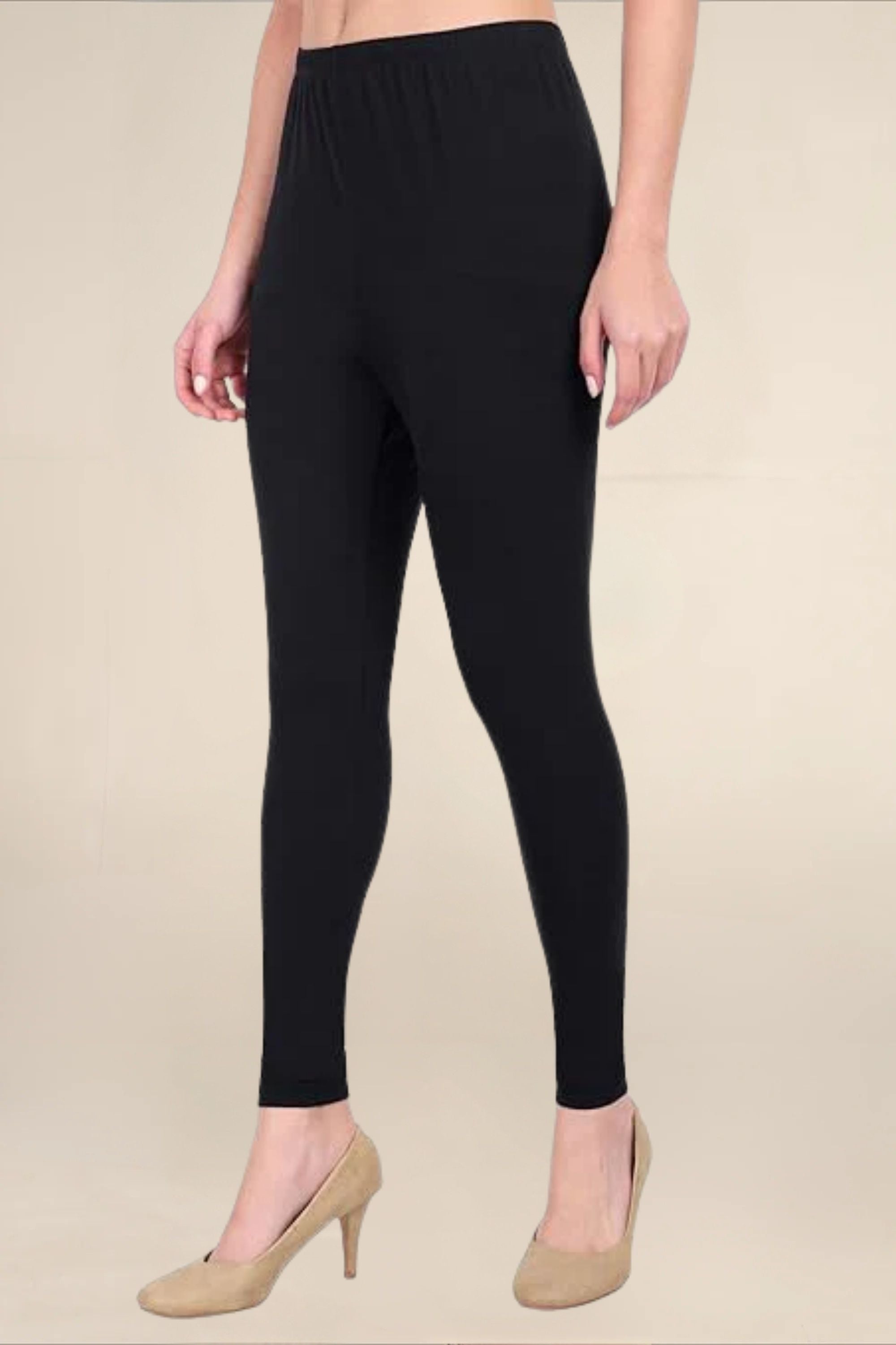 WOMEN BLACK REGULAR LENGTH LEGGING