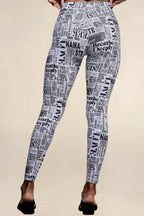 ONE SKY WOMEN WHITE PRINTED LEGGINGS