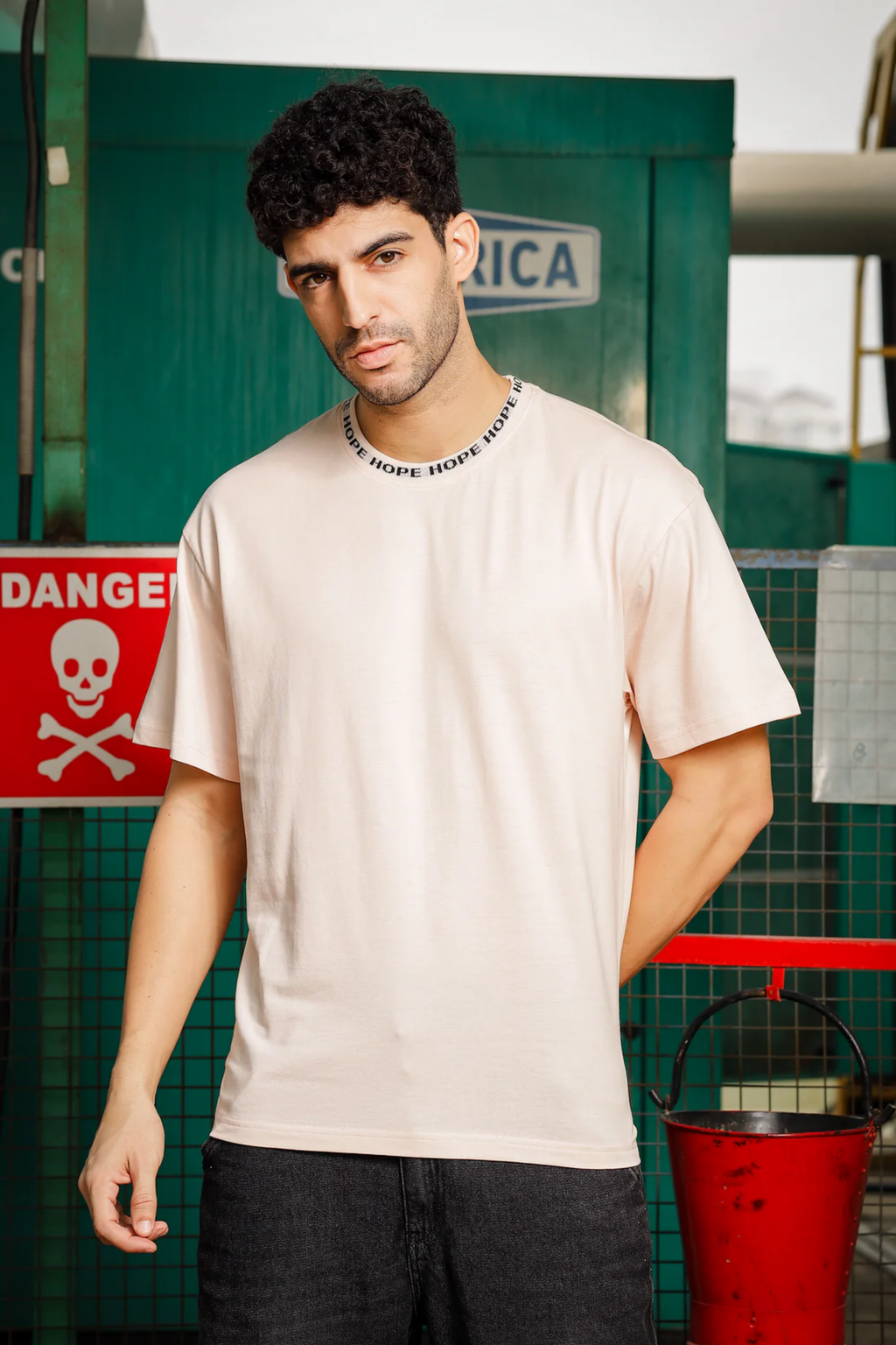 Mens Round Neck Oversized T-Shirt