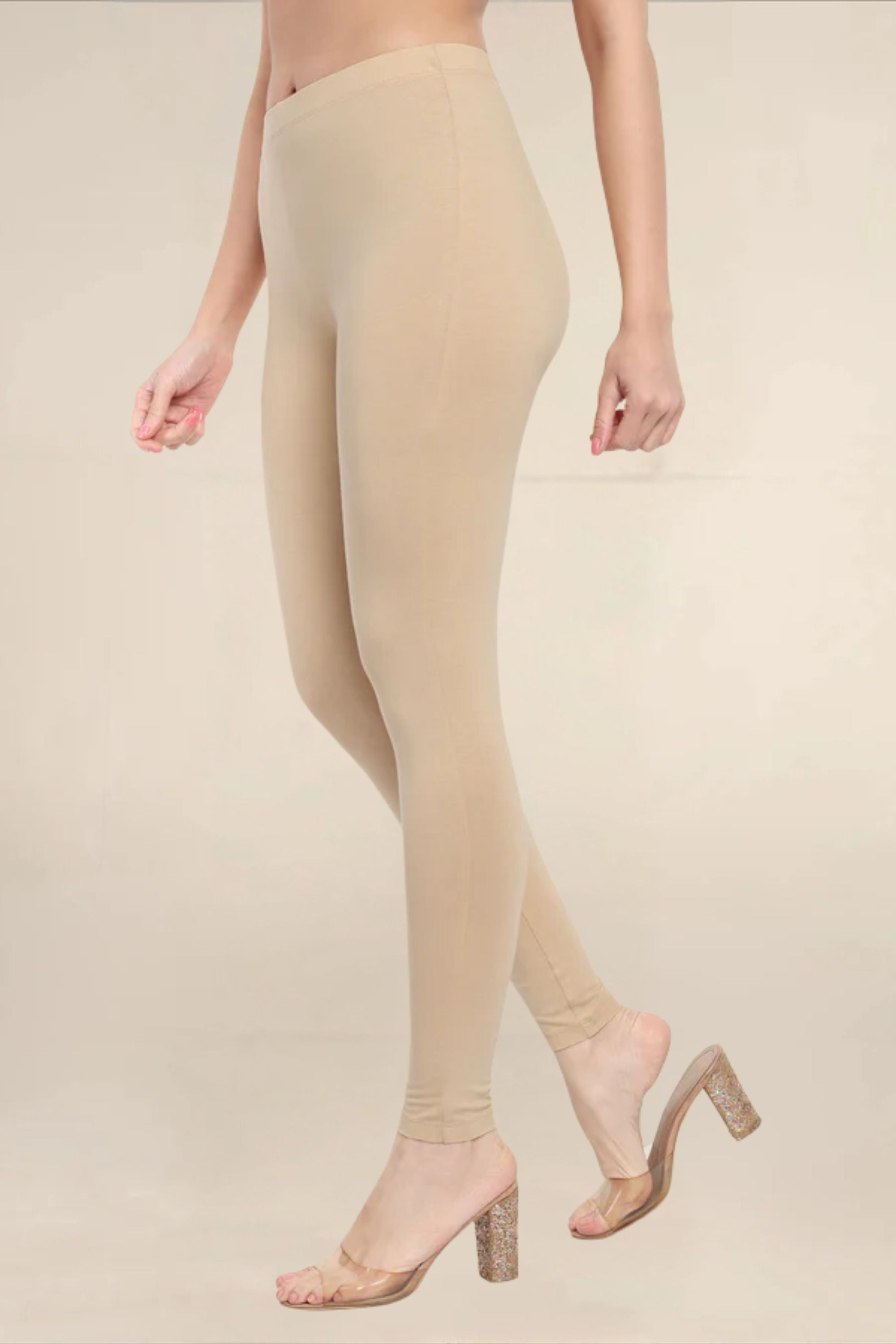 WOMENS LIGHT SKIN REGULAR LENGTH POCKET LEGGING