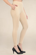 Women Beige Ankle Length Legging