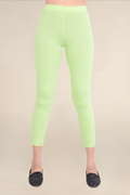 Women Soft Green Ankle Length Legging