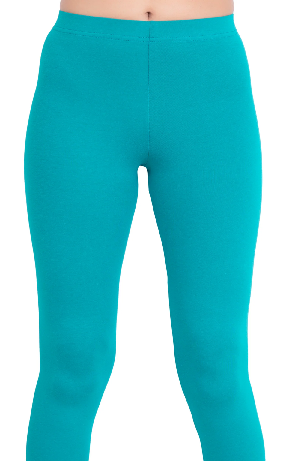 Women Sea Green Ankle Length Legging