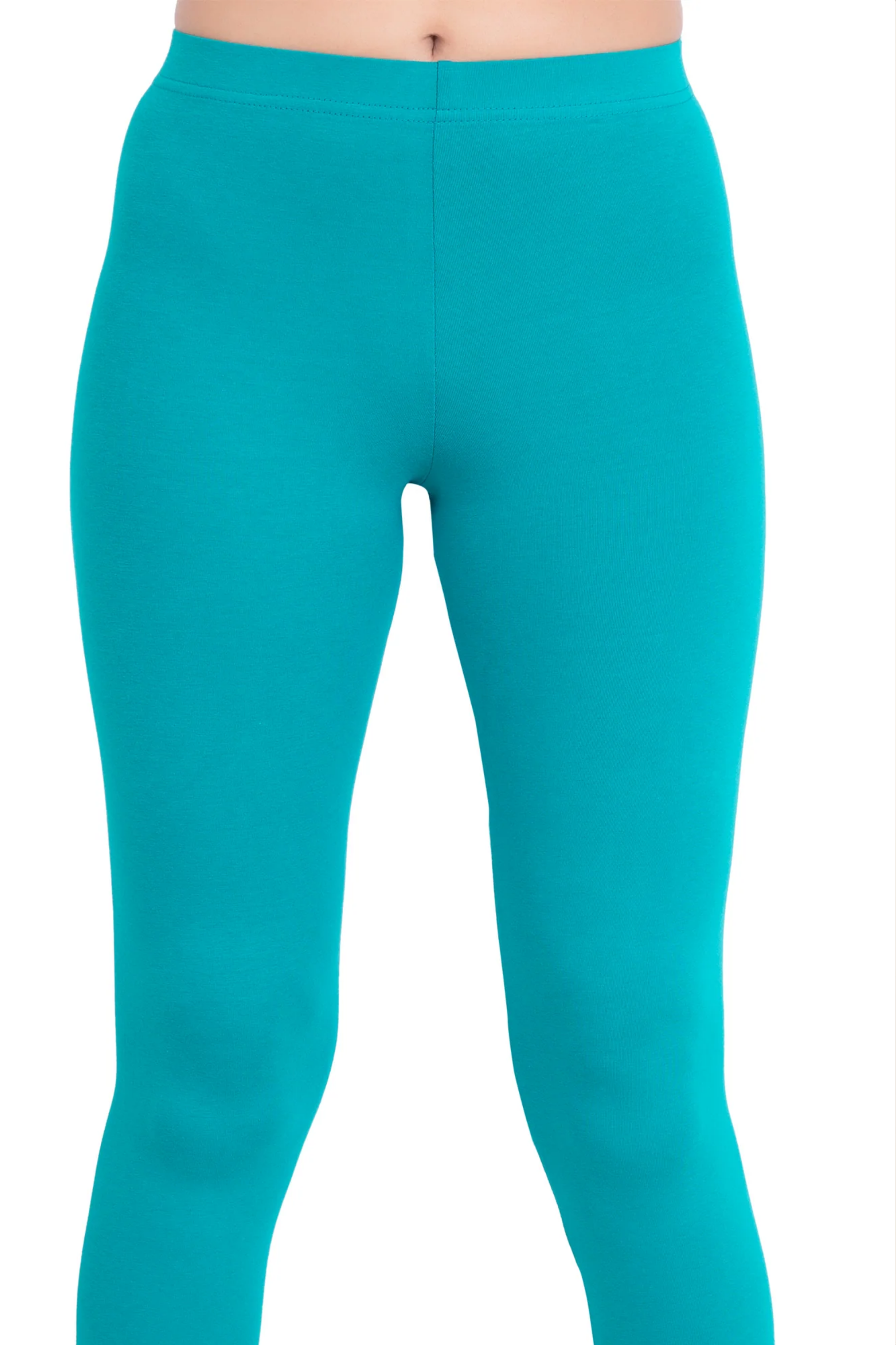 Women Sea Green Ankle Length Legging